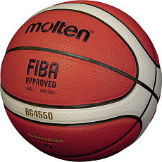 Мяч баск. MOLTEN B6G4550X р.6, FIBA Appr, 12 пан, композит.кожа (ПУ), нейл.кор,кор-беж-чер
