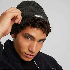 Шапка PUMA Ribbed Classic Cuff Beanie, 02403801, 100% акрил, черный