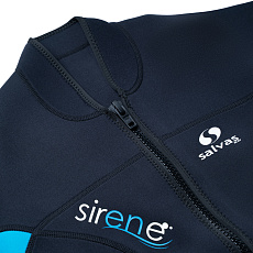 Гидрокостюм для плавания женский SALVAS Shorty Sirene Lady MS0060-L чёрно-голубой