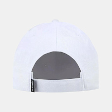 Бейсболка спорт. PUMA Metal Cat Cap 02599407, 100% полиэстер, белый