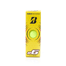 Мяч для гольфа Bridgestone e6 Yellow,  BGB3EYX, 3 шт/уп, желтый