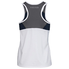 Майка жен. HEAD Club 22 Tank Top W 814461-WHDB-XS, р.XS, 92% полиэстер, 8% эластан, белый