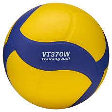 Мяч вол. утяж. MIKASA VT370W, р 5, 18 панелей, синт.кожа (ПУ), вес 370г, клееный, сине-желтый