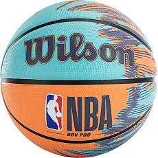 Мяч баск. WILSON NBA DRV Pro Streak BSKT, WZ3012501XB7 р.7, резина, бутил.камера, бирюзово-оранжевый
