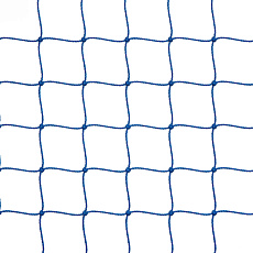 Сетка футб. 1020-02, a:7.5 b:2.5 c:1.3 d:2.0м, нить 2,0 мм полиэтилен, яч. 10*10 см, узловая, синяя