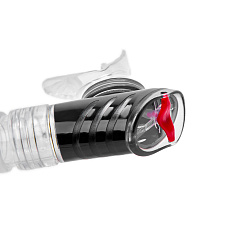 Трубка плавательная Salvas Splash Snorkel, DA190S9NNSTS, р. Senior, черный