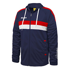 Куртка от костюма с капюшоном MIKASA MT550-083-XL, р.XL, 100% полиэстер, темно-синий