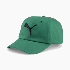 Бейсболка PUMA Ess Cat Logo BB Cap 02458701, 100% хлопок, зеленый
