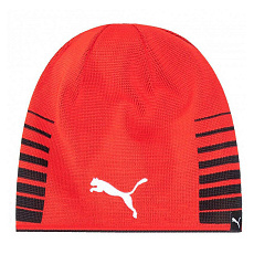 Шапка PUMA LIGA Reversible Beanie, 02235701, 100% полиэстер, двустор, черно-красный