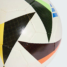 Мяч футзал. ADIDAS Euro 24 Fussballliebe Training Sala IN9377, р.4, 18 пан., ПУ, руч.сш, мультиколор