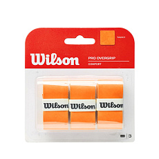 Овергрип Wilson Pro Overgrip, WRZ470820, 0.5 мм, размер 2,5см*120см,3 шт, оранжевый