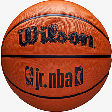 Мяч баск. WILSON JR. NBA DRV Fam Logo, WZ3013001XB7, р.7, резина, бутил. камера, коричневый