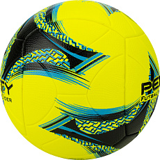Мяч футзал. PENALTY BOLA FUTSAL LIDER XXIII, 5213412250-U, р.4, PU, термосшивка, желто-сине-черный