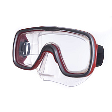 Маска для плав. Salvas Geo Md Mask, CA140S1RYSTH, закален.стекло, силикон, р. Medium, красный