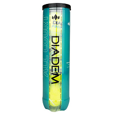 Мяч теннисный DIADEM Premier All Court 4B, BALL-4CASE-ALLCRT, уп. 4шт, одобр.ITF, фетр,желт