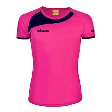 Футболка игровая жен. MIKASA MT289-0440-XL, р.XL, 90% полиэстер, 10% эластан, фуксия
