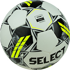 Мяч футб. SELECT Club DB V23, 0865160100, р.5, FIFA Basic 32п, ТПУ, термо+маш.сш, бело-черно-зеленый