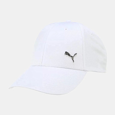 Бейсболка спорт. PUMA Metal Cat Cap 02599407, 100% полиэстер, белый