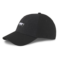 Бейсболка спорт. PUMA Style Fabric Cap 02282801, хлопок, полиэстер, черный