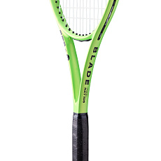Ракетка б/т Wilson Blade Feel 105, арт.WR197710U3, для любителей, графит, со струнами, зеленый
