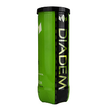 Мяч теннисный детский DIADEM Stage 1 Green Ball, BALL-CASE-GR, уп. 3 шт, фетр, зеленый