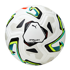 Мяч футб. PUMA Stellar Pro, 08505801, р.5, FIFA Quality Pro, 8пан, ПУ, термосш, бело-черно-салатовый