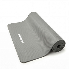 Коврик для йоги TORRES SOFT, YL10108, NBR(синт.каучук), толщина 0,8 см, серый