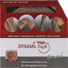 Тейп динамический Dynamic Tape, DT05TTB, шир. 5 см, дл. 31 м, телесно-черный