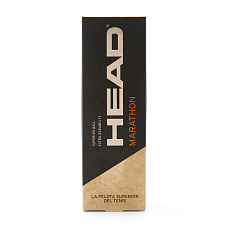 Мяч теннисный HEAD Marathon 3B, 578183, крафт. упак.3шт, без давления, фетр, нат.резина,желтый