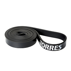 Эспандер TORRES латексная петля, AL0048, длина 208 см, шир.2,1 см, сопротивление 30 кг, чёрный