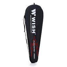 Набор для бадминтона WISH Fusiontec 799K, 2 ракетки, стал. стерж, алюм. обод, со струнами, оранж.