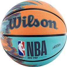 Мяч баск. WILSON NBA DRV Pro Streak BSKT, WZ3012501XB7 р.7, резина, бутил.камера, бирюзово-оранжевый