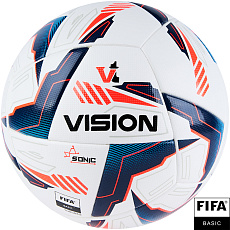 Мяч футб. VISION Sonic, FV324065,р.5, 24 пан.,FIFA Basic,PU, термосш.,бело-синий