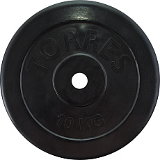 Диск обрезин.TORRES 10 кг, PL507110, d.26мм, металл в рез. оболочке, черный
