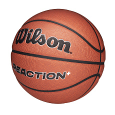 Мяч баск. WILSON Reaction Plus, WZ2026701XB5, р.5, композит, бутил. камера, темно-коричневый