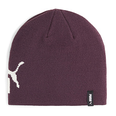 Шапка PUMA ESS Cuffless Beanie, 02563606, акрил, полиамид, эластан, бордовый