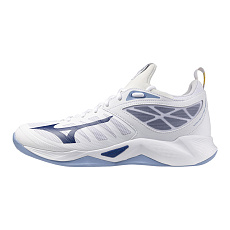 Кроссовки волейб.  MIZUNO Wave Dimension V1GA224097,р.UK8 (рос.41), иск.кожа,текстиль,бело-синий