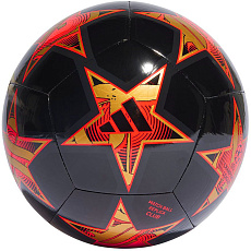 Мяч футб. ADIDAS UCL Club IA0947, р.4, ТПУ, 12 пан., маш.сш., черно-оранжевый