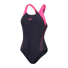 Купальник SPEEDO Hyperboom Splice, 8-00372516919, р.30 (рос.42), темносине-розовый