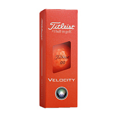 Мяч для гольфа Titleist Velocity 26, T8027S-OR, 3 шт/уп, оранжевый