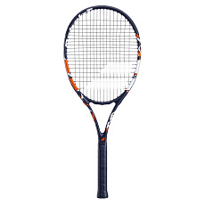 Ракетка б/т BABOLAT Evoke Tour Gr1, 121244, для любит., графит,со струнами, черно-оранжевый