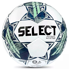 Мяч футзал. SELECT Futsal Master Shiny V22, 1043460004, р.4, Basic,32п, гл.ПУ, руч.сш,бел-син-зел