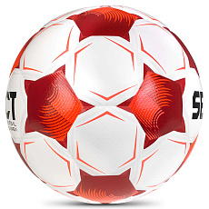 Мяч футзал. SELECT Futsal Samba v26, 1063471008, р.4,FIFA Basic, 32п, ТПУ, гибр.сш, бел-кр-черн