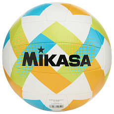 Мяч вол. пляжн. MIKASA BV543C-VXA-LG, 18 панелей, синт.кожа (ТПУ), маш.сш., бут.кам, мультиколор