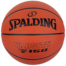 Мяч баск. SPALDING TF-150 Varsity 84326z, р.5, резина, коричнево-черный