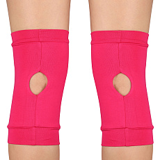 Наколенники для гимнастики и танцев INDIGO, SM-113-FS, р.XS, 3-6лет, хлопок, эластан, ПУ, фукс