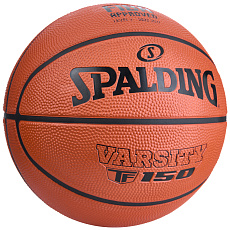Мяч баск. SPALDING TF-150 Varsity Logo FIBA 84421z, р.7, FIBA Approved (Level 2),резина, коричн-черн