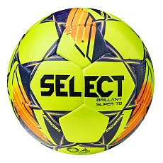 Мяч футб. SELECT Brillant Super TB, 3615968509,р.5, FIFA PRO, ПУ, 32пан. термосш, желто-оранж-фиолет