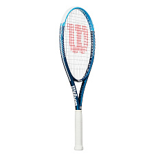 Ракетка б/т Wilson Ultra Power 105 Gr3, WR147010U3, для любит, композит, со струнами, темносин-бел