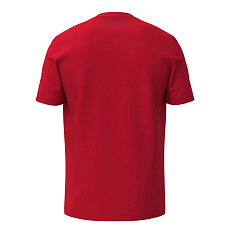 Футболка мужская HEAD Club Original T-Shirt M 811855-RD-L, р.L, хлопок,полиэстер,эластан, красный